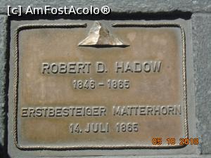 [P05] Placă memorială pentru Robert D. Hadow mort la coborârea de pe Matterhorn » foto by Mitica49
 - 
<span class="allrVoted glyphicon glyphicon-heart hidden" id="av1023665"></span>
<a class="m-l-10 hidden" id="sv1023665" onclick="voting_Foto_DelVot(,1023665,1236)" role="button">șterge vot <span class="glyphicon glyphicon-remove"></span></a>
<a id="v91023665" class=" c-red"  onclick="voting_Foto_SetVot(1023665)" role="button"><span class="glyphicon glyphicon-heart-empty"></span> <b>LIKE</b> = Votează poza</a> <img class="hidden"  id="f1023665W9" src="/imagini/loader.gif" border="0" /><span class="AjErrMes hidden" id="e1023665ErM"></span>