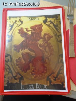 [P62] Le Lion Rouge Caveau et Winstub - coperta meniului » foto by Carmen Ion
 - 
<span class="allrVoted glyphicon glyphicon-heart hidden" id="av1131976"></span>
<a class="m-l-10 hidden" id="sv1131976" onclick="voting_Foto_DelVot(,1131976,2237)" role="button">șterge vot <span class="glyphicon glyphicon-remove"></span></a>
<a id="v91131976" class=" c-red"  onclick="voting_Foto_SetVot(1131976)" role="button"><span class="glyphicon glyphicon-heart-empty"></span> <b>LIKE</b> = Votează poza</a> <img class="hidden"  id="f1131976W9" src="/imagini/loader.gif" border="0" /><span class="AjErrMes hidden" id="e1131976ErM"></span>