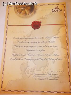 [P01] Certificatul pe care l-a primit fiecare pasager al navei Costa Magica - consfințește faptul că am depășit Cercul Polar Arctic - 66 grade 33 minute latitudine nordică » foto by Alina53
 - 
<span class="allrVoted glyphicon glyphicon-heart hidden" id="av989732"></span>
<a class="m-l-10 hidden" id="sv989732" onclick="voting_Foto_DelVot(,989732,3499)" role="button">șterge vot <span class="glyphicon glyphicon-remove"></span></a>
<a id="v9989732" class=" c-red"  onclick="voting_Foto_SetVot(989732)" role="button"><span class="glyphicon glyphicon-heart-empty"></span> <b>LIKE</b> = Votează poza</a> <img class="hidden"  id="f989732W9" src="/imagini/loader.gif" border="0" /><span class="AjErrMes hidden" id="e989732ErM"></span>
