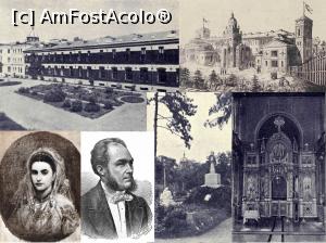 [P22] Mix imagini preluare Internet: Clădirea Azilului în anii '30, schiță a Azilului și Capelei, Ana Davila și Carol Davila, monumentul funerar în perioada interbelică, interior Capelă (catapeteasmă realizată de Karl Storck). » foto by tata123 🔱 <span class="label label-default labelC_thin small">NEVOTABILĂ</span>