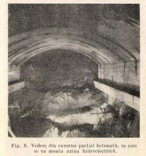 [P30] Caverna betonată unde s-au amplasat turbinele („Hidrotehnica”, ianuarie 1965). » foto by tata123 🔱 <span class="label label-default labelC_thin small">NEVOTABILĂ</span>