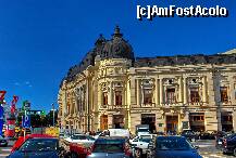 [P17] Biblioteca Centrală Universitară din Bucureşti a fost înfiinţată la 27 iunie 1891 din dorinţa Regelui Carol I, cu numele 'Fundaţiunea Universitară Carol I'. Timp de 50 de ani, aceasta şi-a asumat misiunea formării elitei intelectuale, îndeosebi prin acordarea de subvenţii, premii de încurajare, burse studenţilor cercetători merituoşi şi prin tipărirea unor lucrări valoroase, a tezelor de licenţă sau de doctorat. Clădirea bibliotecii a fost dată în folosinţă la 9 mai 1914, cu o dotare şi organizare de nivel european. După 1948, a fost înfiinţată Biblioteca Centrală a Universităţii din Bucureşti. În urma incendiului din decembrie 1989, când BCU a ars aproape în totalitate, clădirea a fost reconstruită şi redată parţial în folosinţă studenţilor şi cadrelor didactice din învăţământul superior. » foto by adybyt
 - 
<span class="allrVoted glyphicon glyphicon-heart hidden" id="av193314"></span>
<a class="m-l-10 hidden" id="sv193314" onclick="voting_Foto_DelVot(,193314,5504)" role="button">șterge vot <span class="glyphicon glyphicon-remove"></span></a>
<a id="v9193314" class=" c-red"  onclick="voting_Foto_SetVot(193314)" role="button"><span class="glyphicon glyphicon-heart-empty"></span> <b>LIKE</b> = Votează poza</a> <img class="hidden"  id="f193314W9" src="/imagini/loader.gif" border="0" /><span class="AjErrMes hidden" id="e193314ErM"></span>