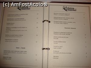 [P35] Pentru că tot suntem la capitolul mâncare, vom răsfoi meniul restaurantului cu circuit închis al pensiunii Pietrele Doamnei.  » foto by Floryn81
 - 
<span class="allrVoted glyphicon glyphicon-heart hidden" id="av755190"></span>
<a class="m-l-10 hidden" id="sv755190" onclick="voting_Foto_DelVot(,755190,6008)" role="button">șterge vot <span class="glyphicon glyphicon-remove"></span></a>
<a id="v9755190" class=" c-red"  onclick="voting_Foto_SetVot(755190)" role="button"><span class="glyphicon glyphicon-heart-empty"></span> <b>LIKE</b> = Votează poza</a> <img class="hidden"  id="f755190W9" src="/imagini/loader.gif" border="0" /><span class="AjErrMes hidden" id="e755190ErM"></span>