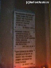 [P19] Placa comemorativa in memoria calugarilor franciscani deportati. » foto by presario
 - 
<span class="allrVoted glyphicon glyphicon-heart hidden" id="av66102"></span>
<a class="m-l-10 hidden" id="sv66102" onclick="voting_Foto_DelVot(,66102,6054)" role="button">șterge vot <span class="glyphicon glyphicon-remove"></span></a>
<a id="v966102" class=" c-red"  onclick="voting_Foto_SetVot(66102)" role="button"><span class="glyphicon glyphicon-heart-empty"></span> <b>LIKE</b> = Votează poza</a> <img class="hidden"  id="f66102W9" src="/imagini/loader.gif" border="0" /><span class="AjErrMes hidden" id="e66102ErM"></span>