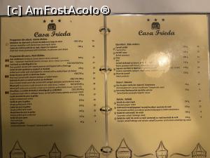 [P05] Casa Frieda - meniul » foto by mishu
 - 
<span class="allrVoted glyphicon glyphicon-heart hidden" id="av1340179"></span>
<a class="m-l-10 hidden" id="sv1340179" onclick="voting_Foto_DelVot(,1340179,6927)" role="button">șterge vot <span class="glyphicon glyphicon-remove"></span></a>
<a id="v91340179" class=" c-red"  onclick="voting_Foto_SetVot(1340179)" role="button"><span class="glyphicon glyphicon-heart-empty"></span> <b>LIKE</b> = Votează poza</a> <img class="hidden"  id="f1340179W9" src="/imagini/loader.gif" border="0" /><span class="AjErrMes hidden" id="e1340179ErM"></span>