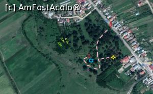 [P20] Curtea boierească a Văcăreștilor - prelucrare proprie Internet. Săgeți roșii - intrare parc și pivniță; linie punctată roz - potecă; stea galbenă - capela; hexagon albastru - pivniță (1598?); formă mov - punct de belvedere; fulgere verzi - posibile pivnițe de la 1698.  » foto by tata123 🔱
 - 
<span class="allrVoted glyphicon glyphicon-heart hidden" id="av1114390"></span>
<a class="m-l-10 hidden" id="sv1114390" onclick="voting_Foto_DelVot(,1114390,7302)" role="button">șterge vot <span class="glyphicon glyphicon-remove"></span></a>
<a id="v91114390" class=" c-red"  onclick="voting_Foto_SetVot(1114390)" role="button"><span class="glyphicon glyphicon-heart-empty"></span> <b>LIKE</b> = Votează poza</a> <img class="hidden"  id="f1114390W9" src="/imagini/loader.gif" border="0" /><span class="AjErrMes hidden" id="e1114390ErM"></span>