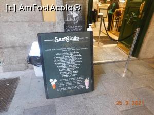 [P02] Chocolateria San Ginés, panou cu ofertă populară » foto by irinad
 - 
<span class="allrVoted glyphicon glyphicon-heart hidden" id="av1280955"></span>
<a class="m-l-10 hidden" id="sv1280955" onclick="voting_Foto_DelVot(,1280955,12730)" role="button">șterge vot <span class="glyphicon glyphicon-remove"></span></a>
<a id="v91280955" class=" c-red"  onclick="voting_Foto_SetVot(1280955)" role="button"><span class="glyphicon glyphicon-heart-empty"></span> <b>LIKE</b> = Votează poza</a> <img class="hidden"  id="f1280955W9" src="/imagini/loader.gif" border="0" /><span class="AjErrMes hidden" id="e1280955ErM"></span>