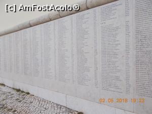 [P07] Unul dintre zidurile cu nume de luptători portughezi căzuți în lupte.  » foto by elviramvio
 - 
<span class="allrVoted glyphicon glyphicon-heart hidden" id="av973011"></span>
<a class="m-l-10 hidden" id="sv973011" onclick="voting_Foto_DelVot(,973011,13214)" role="button">șterge vot <span class="glyphicon glyphicon-remove"></span></a>
<a id="v9973011" class=" c-red"  onclick="voting_Foto_SetVot(973011)" role="button"><span class="glyphicon glyphicon-heart-empty"></span> <b>LIKE</b> = Votează poza</a> <img class="hidden"  id="f973011W9" src="/imagini/loader.gif" border="0" /><span class="AjErrMes hidden" id="e973011ErM"></span>