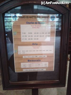 [P16] orarul autobuzelor de transfer catre cele 3 aeroporturi ale Parisului » foto by amero
 - 
<span class="allrVoted glyphicon glyphicon-heart hidden" id="av407221"></span>
<a class="m-l-10 hidden" id="sv407221" onclick="voting_Foto_DelVot(,407221,13777)" role="button">șterge vot <span class="glyphicon glyphicon-remove"></span></a>
<a id="v9407221" class=" c-red"  onclick="voting_Foto_SetVot(407221)" role="button"><span class="glyphicon glyphicon-heart-empty"></span> <b>LIKE</b> = Votează poza</a> <img class="hidden"  id="f407221W9" src="/imagini/loader.gif" border="0" /><span class="AjErrMes hidden" id="e407221ErM"></span>