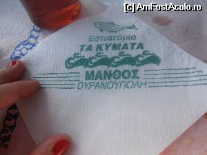 [P23] După acest șervețel am numit eu taverna Manolo (de fapt, e Ta kymata), dacă nu e așa, îmi cer scuze :)) » foto by sunflower
 - 
<span class="allrVoted glyphicon glyphicon-heart hidden" id="av531620"></span>
<a class="m-l-10 hidden" id="sv531620" onclick="voting_Foto_DelVot(,531620,14929)" role="button">șterge vot <span class="glyphicon glyphicon-remove"></span></a>
<a id="v9531620" class=" c-red"  onclick="voting_Foto_SetVot(531620)" role="button"><span class="glyphicon glyphicon-heart-empty"></span> <b>LIKE</b> = Votează poza</a> <img class="hidden"  id="f531620W9" src="/imagini/loader.gif" border="0" /><span class="AjErrMes hidden" id="e531620ErM"></span>