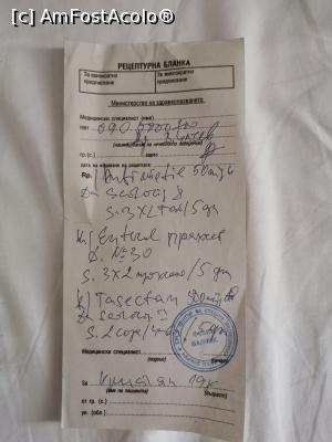 [P04] Reteta data de salvare. La singura farmacie din Albena care este Drogherie nu am gasit decat Enterol si am platit 30 leva :( » foto by fanespoitorul
 - 
<span class="allrVoted glyphicon glyphicon-heart hidden" id="av1250718"></span>
<a class="m-l-10 hidden" id="sv1250718" onclick="voting_Foto_DelVot(,1250718,16714)" role="button">șterge vot <span class="glyphicon glyphicon-remove"></span></a>
<a id="v91250718" class=" c-red"  onclick="voting_Foto_SetVot(1250718)" role="button"><span class="glyphicon glyphicon-heart-empty"></span> <b>LIKE</b> = Votează poza</a> <img class="hidden"  id="f1250718W9" src="/imagini/loader.gif" border="0" /><span class="AjErrMes hidden" id="e1250718ErM"></span>