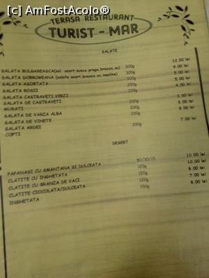 [P18] Eforie Nord, Strada Armand Calinescu, Restaurant Turist, meniu,  » foto by danaeldreny*
 - 
<span class="allrVoted glyphicon glyphicon-heart hidden" id="av850325"></span>
<a class="m-l-10 hidden" id="sv850325" onclick="voting_Foto_DelVot(,850325,18876)" role="button">șterge vot <span class="glyphicon glyphicon-remove"></span></a>
<a id="v9850325" class=" c-red"  onclick="voting_Foto_SetVot(850325)" role="button"><span class="glyphicon glyphicon-heart-empty"></span> <b>LIKE</b> = Votează poza</a> <img class="hidden"  id="f850325W9" src="/imagini/loader.gif" border="0" /><span class="AjErrMes hidden" id="e850325ErM"></span>