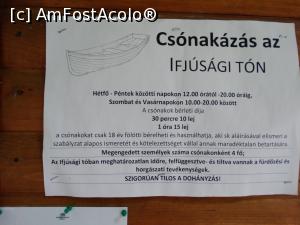 [P19] Lacul Ursu - Sovata. Si un anunt care cred ca face referire la inchirierea de barci pentru plimbare pe lac. Am spus 'cred ca face referire' pentru ca era doar in maghiara.  » foto by vega06
 - 
<span class="allrVoted glyphicon glyphicon-heart hidden" id="av746252"></span>
<a class="m-l-10 hidden" id="sv746252" onclick="voting_Foto_DelVot(,746252,18907)" role="button">șterge vot <span class="glyphicon glyphicon-remove"></span></a>
<a id="v9746252" class=" c-red"  onclick="voting_Foto_SetVot(746252)" role="button"><span class="glyphicon glyphicon-heart-empty"></span> <b>LIKE</b> = Votează poza</a> <img class="hidden"  id="f746252W9" src="/imagini/loader.gif" border="0" /><span class="AjErrMes hidden" id="e746252ErM"></span>