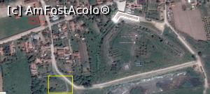 [P33] Hartă prelucrată: săgeata roz - parcare și intrare în muzeul în aer liber; pătrat galben: baza pilonului rămas de la Podul lui Constantin cel Mare; pătrat roșu: fântâna romană (sec. II).  » foto by tata123 🔱
 - 
<span class="allrVoted glyphicon glyphicon-heart hidden" id="av850776"></span>
<a class="m-l-10 hidden" id="sv850776" onclick="voting_Foto_DelVot(,850776,21840)" role="button">șterge vot <span class="glyphicon glyphicon-remove"></span></a>
<a id="v9850776" class=" c-red"  onclick="voting_Foto_SetVot(850776)" role="button"><span class="glyphicon glyphicon-heart-empty"></span> <b>LIKE</b> = Votează poza</a> <img class="hidden"  id="f850776W9" src="/imagini/loader.gif" border="0" /><span class="AjErrMes hidden" id="e850776ErM"></span>