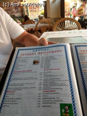 [P49] Meniul -taverna Savvas. » foto by maryka
 - 
<span class="allrVoted glyphicon glyphicon-heart hidden" id="av1281520"></span>
<a class="m-l-10 hidden" id="sv1281520" onclick="voting_Foto_DelVot(,1281520,23184)" role="button">șterge vot <span class="glyphicon glyphicon-remove"></span></a>
<a id="v91281520" class=" c-red"  onclick="voting_Foto_SetVot(1281520)" role="button"><span class="glyphicon glyphicon-heart-empty"></span> <b>LIKE</b> = Votează poza</a> <img class="hidden"  id="f1281520W9" src="/imagini/loader.gif" border="0" /><span class="AjErrMes hidden" id="e1281520ErM"></span>