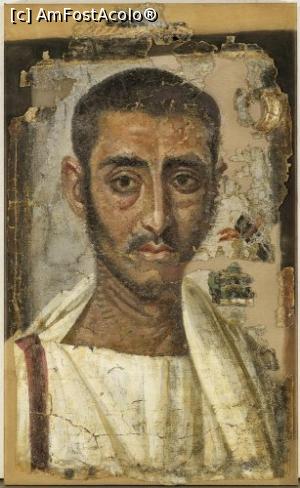 [P21] Portret funerar, Egipt, pictură pe pânză de in, sec. III d.C » foto by adso <span class="label label-default labelC_thin small">NEVOTABILĂ</span>