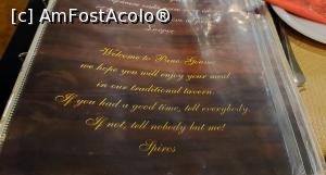 [P21] Spyros’ Tavern - meniul » foto by Carmen Ion
 - 
<span class="allrVoted glyphicon glyphicon-heart hidden" id="av1354630"></span>
<a class="m-l-10 hidden" id="sv1354630" onclick="voting_Foto_DelVot(,1354630,27186)" role="button">șterge vot <span class="glyphicon glyphicon-remove"></span></a>
<a id="v91354630" class=" c-red"  onclick="voting_Foto_SetVot(1354630)" role="button"><span class="glyphicon glyphicon-heart-empty"></span> <b>LIKE</b> = Votează poza</a> <img class="hidden"  id="f1354630W9" src="/imagini/loader.gif" border="0" /><span class="AjErrMes hidden" id="e1354630ErM"></span>