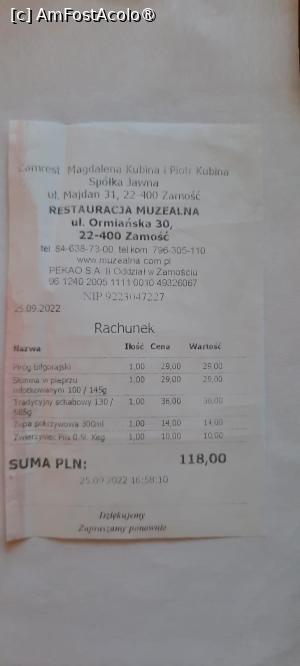 [P43] Zamość, Restauracja Muzealna Ormiańskie Piwnice, Nota de plată » foto by mprofeanu
 - 
<span class="allrVoted glyphicon glyphicon-heart hidden" id="av1402676"></span>
<a class="m-l-10 hidden" id="sv1402676" onclick="voting_Foto_DelVot(,1402676,28303)" role="button">șterge vot <span class="glyphicon glyphicon-remove"></span></a>
<a id="v91402676" class=" c-red"  onclick="voting_Foto_SetVot(1402676)" role="button"><span class="glyphicon glyphicon-heart-empty"></span> <b>LIKE</b> = Votează poza</a> <img class="hidden"  id="f1402676W9" src="/imagini/loader.gif" border="0" /><span class="AjErrMes hidden" id="e1402676ErM"></span>